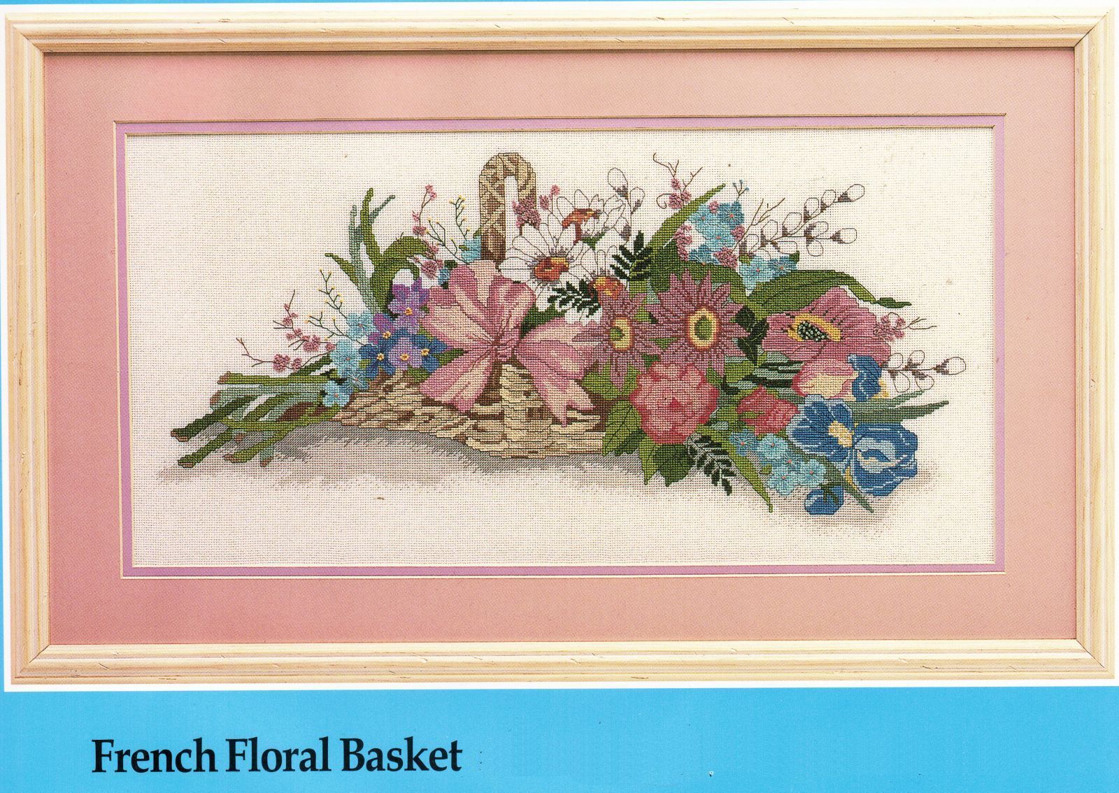 Candamar Designs Counted Cross Stitch French Floral Basket Kit 20" x 10"  - $21.99