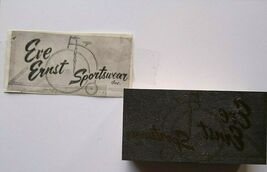 Eve Ernst Sportswear High-Wheel Bicycle Printer Block Ink Stamp Atlantic... - $36.44
