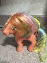 Vintage G1 My Little Pony Flutterbye Rainbow Orange Pegasus Toy 1984 MLP - £12.66 GBP
