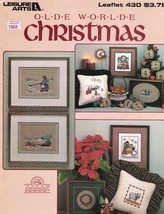 Leisure Arts 430 Olde Worlde Christmas for Counted Cross Stitch 1986 10 Pages - $6.42