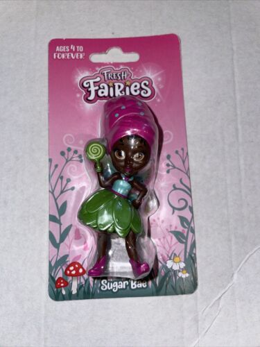 Fresh Fairies Sugar Bae Figure Keychain 3.5" Doll EPI Co 2022 New Toy Fairy Brwn - $14.74