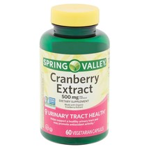 Spring Valley Cranberry Extract Vegetarian Capsules, 500mg, 60 Count..+ - $19.79