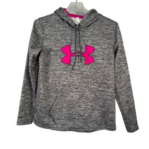 Under Armour Womens  Size Medium ColdGear Hoodie Gray Heather With Pink ... - $26.72