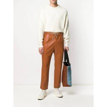Tan Men&#39;s 100%Genuine Lambskin Leather Formal Pants Handmade New Stylish... - £82.85 GBP