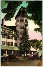 Woodstock Inn Woodstock Vermont VT Hand Colored Albertype Postcard G1 - £2.33 GBP