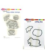 Stampendous Manger Sheep Stamp and Coordinating Die Sets QS5010 and QD5010 - £19.95 GBP