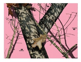 Pink Mossy Oak camo edible cake image cake topper frosting sheet decoration - £8.03 GBP