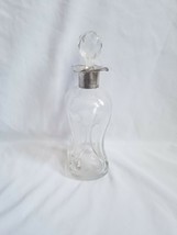 Antique 1890-1920 Glass Glug Glug Decanter bottle with Birmingham Silver... - $2,462.97 MXN