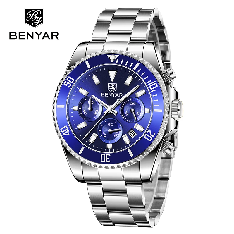 Men&#39;s Wathes Top Brand Luxury Quartz Watch For Men Chronograph Sports Waterproof - $69.43