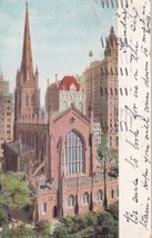 Trinity Church New York City New York 1906 Bethel CT UDB Postcard E17 - $5.93