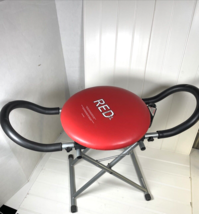 Red XL Fitness Ab &amp; Core Machine Abdominal Exercise Chair Adjustable Res... - $56.95