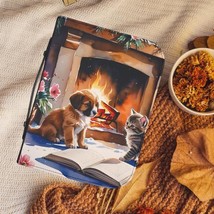 Cozy Cat Winter Theme Bible Cover, Bible Case with Cat Design, Gift for ... - €20,00 EUR