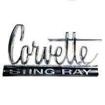 C2 Corvette Wall Emblem Large Metal Art 66-67 Full 24&quot; x 13.5&quot; In Size - £58.97 GBP
