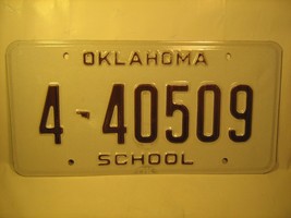 New OKLAHOMA License Plate 2008 SCHOOL #4-40509 More in # order [Y59F] - £10.83 GBP