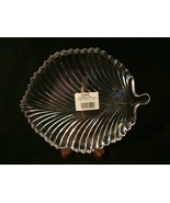 Mikasa Leaf Shaped Plate Dish Diamond Fire 8-1/4&quot; Clear Glass Plate WY24... - £6.91 GBP