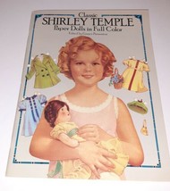 Shirley Temple Paper Doll Book Uncut Dover LARGE Doll 24&quot; 3 Different Dolls 1986 - £9.34 GBP