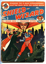 Shield Wizard Comic #2 1940-MLJ-GOLDEN AGE-ORIGIN Issue Comic Book - $1,018.50