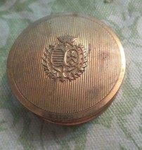 Vintage DuBarry Brass Powder Compact Richard Hudnut - $9.49