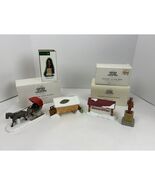 Department 56 One Horse Open Sleigh Covered Wooden Bridge Minuteman lot - €47,54 EUR