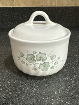 Vintage Corelle Coordinates CALLAWAY Green IVY ceramic sugar bowl w/lid - $12.20