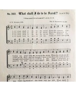 1883 Gospel Hymn What Shall I Do Sheet Music Victorian Religious Church ... - $367.96 MXN