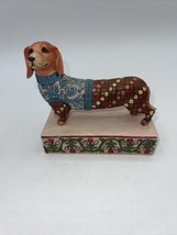 JIM SHORE Heartwood Creek LONGFELLOW Dachshund Dog Figurines  4004851 En... - £19.78 GBP