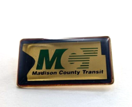 VTG Madison County Transit MCT Illinois Pin Badge Bus Bike Trail Transportation - £10.46 GBP