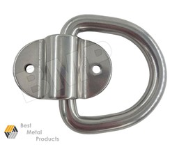 (8) Stainless Steel D-Ring 3/8&quot; Bolt-On Anchor Trailer 1000206-8 - $38.56