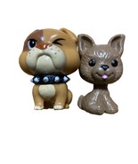 Mattel Barbie Puppy Figure BULLDOG HTF &amp; Yorkie? Dog Mini Fig Collectible - $272.06 MXN