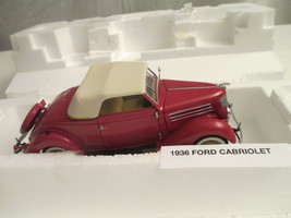 1936 Ford Cabriolet,Franklin Mint Limited Edition,3,000 Made 1:24 Scale ... - £59.07 GBP