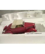 1936 Ford Cabriolet,Franklin Mint Limited Edition,3,000 Made 1:24 Scale ... - £59.25 GBP