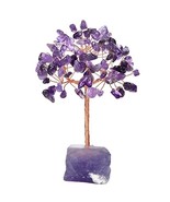 Amethyst Healing Crystal Tree, Natural Crystals Gemstone Stone Base Copp... - £8.63 GBP