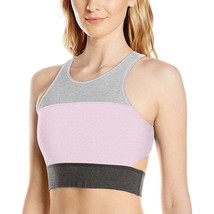 Calvin Klein Womens Low Impact Colorblocked Sports Bra Size X-Small Color Pink - £58.89 GBP