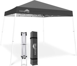 EAGLE PEAK 10&#39; x 10&#39; Slant Leg Pop-up Canopy Tent Easy One Person Setup Instant - £113.88 GBP