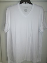 Nordstrom “MEN’S SHOP” V-Neck Short Sleeve Supima Cotton Men T-Shirt White L U96 - £6.13 GBP