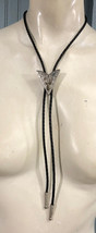 Bolo Tie Cowboy Spur Arrow Shape Silver Tone Western One Size Unisex - £18.27 GBP