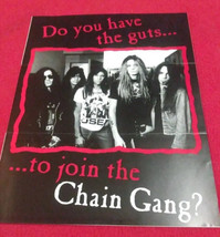 Vintage SKID ROW Chain Hang Newsletter - £18.28 GBP