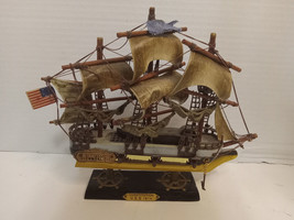 U.S.S. Constitution 1814 9.5&quot; x 11&quot; Model Ship Old Ironsides - £19.61 GBP