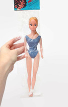 Martine model doll No 120 Vintage 1970s French blond hair &amp; blue bathing suit - $15.80