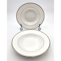 Mikasa Ultima+ CAMEO PLATINUM HK301 Rimmed Soup Bowl(s) Set Of 3 Ships Fast - $39.99