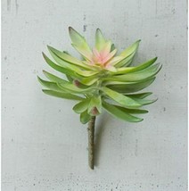 Pack Of 6 Realistic Artificial Flower Green Cactus Succulent Stem Botanicas - £56.08 GBP
