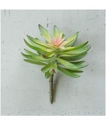 Pack Of 6 Realistic Artificial Flower Green Cactus Succulent Stem Botanicas - $95.67 CAD