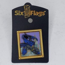 Six Flags Batman Pin Gotham City Gold Frame Vintage HTF RARE - £23.94 GBP