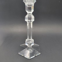 VTG Val St. Lambert Belgian Fine Crystal Gardenia Candlestick 9 1/2&quot; - £44.12 GBP