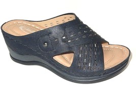 Atalina DW9988 Mid Wedge Slip On Sandals Choose Sz/Color - $27.00