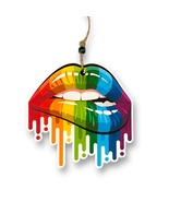 Rainbow Drippy Lips Car Freshie - £12.53 GBP