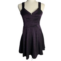 Vintage Y2K BCBG Mini Dress 2 Purple Metallic Lined Zip Open Back Sweeth... - £20.39 GBP
