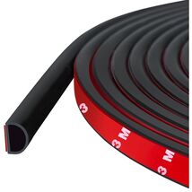 20FT Silicone D-Shaped Weather Strip for Effective Insulation &amp; Noise Re... - $23.71