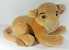 Walt Disney Parks Simba Plush 13in The Lion King Stuffed Animal Cub Laying Down - £7.96 GBP