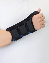 MEDI Protect. Universal Wrist Thumb Brace (Black/Blue) Left Hand X-Large - $31.04